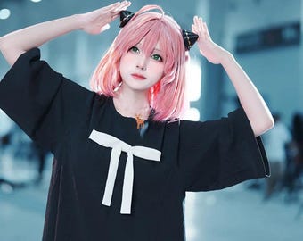Anya Kawaii Schwarzes Anime Cosplay Kostüm - Komplettes Outfit für Conventions & Fotoshootings