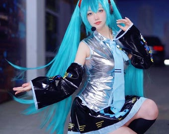 Miku Anime Cosplay Kostüm – Komplettes Outfit für die Expo, Events & Fotoshootings