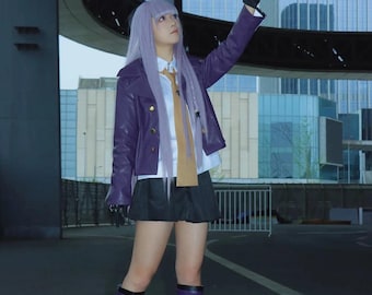 Kyoko Kirigiri Lila Anzug, Cosplay Kostüm, Outfit, Anime, Expo Events