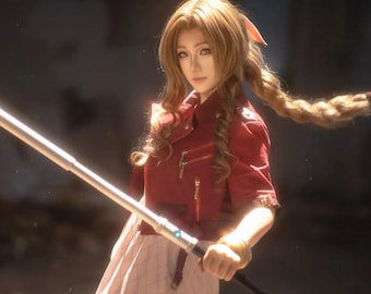 Aerith FF7, Cosplay Kostüm, Outfit, Anime, Expo Events