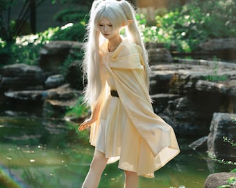 Frieren Travel Cloak Cosplay Outfit with Prop - Event & Photoshoot Costume