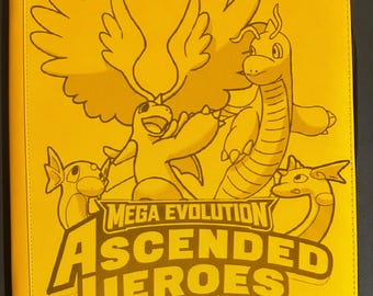 Mega Evolution Ascended Heroes Lazer Engraved Zipper Binder