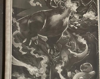 Mega Evolutions Phantasmal Flames master set laser engraved zipper  Binder