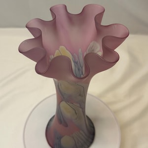 ● Reuven Glass ルーベングラス カナダ ヴィンテージ ガラス花瓶 ○ Reuven Glass ルーベングラス カナダ ヴィンテージ ガラス花瓶