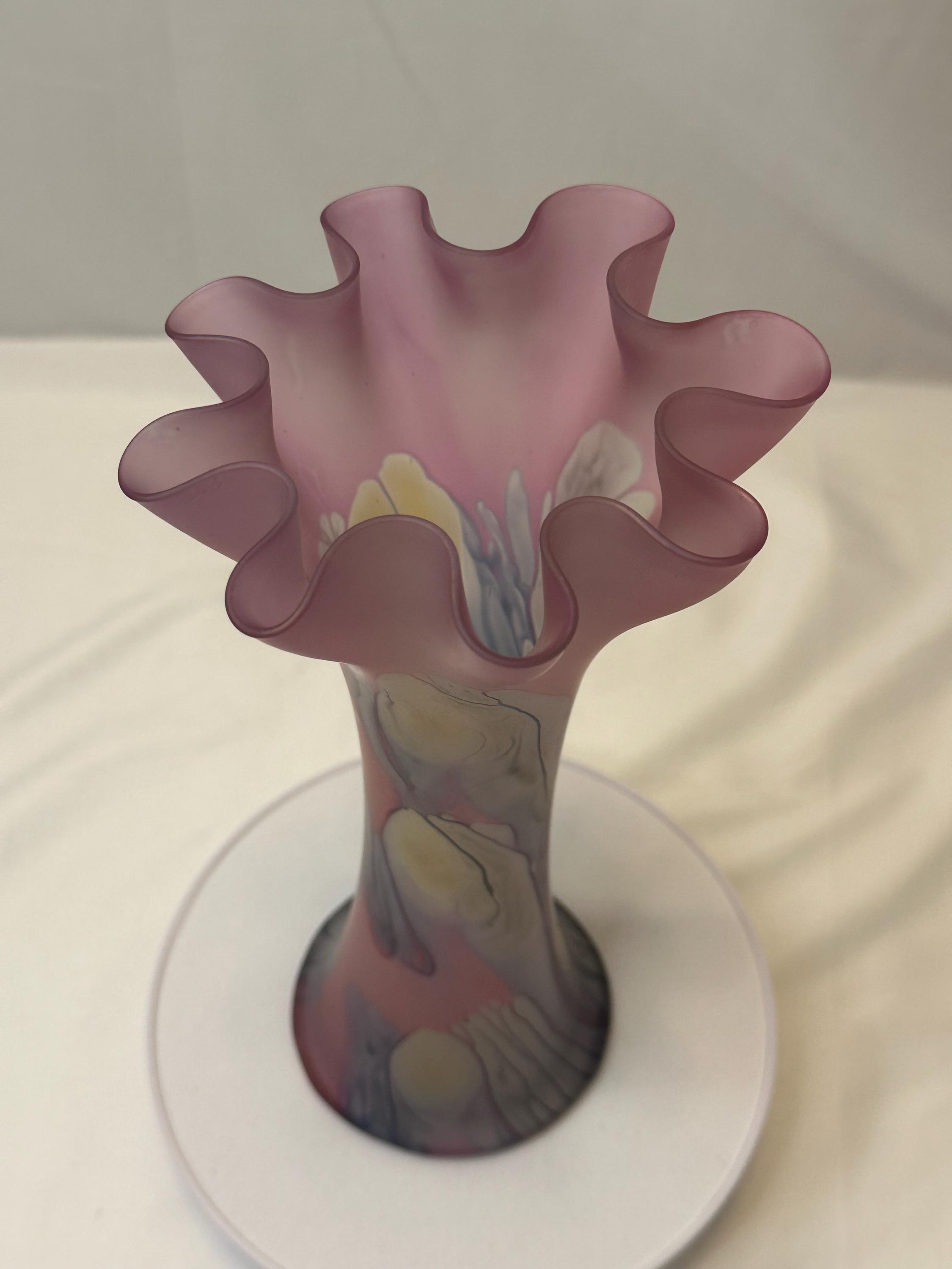 ● Reuven Glass ルーベングラス カナダ ヴィンテージ ガラス花瓶 Rueven Glass - Etsy Canada