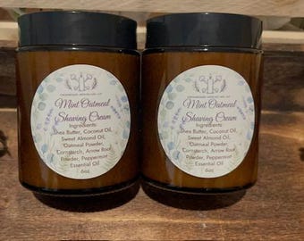 Mint Oatmeal Shaving Cream