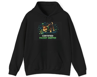 Certified Packet Sniffer-hoody | Cybersecurity Dog Network Engineer
