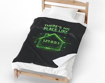 No Place like Home - Velveteen Plush Blanket