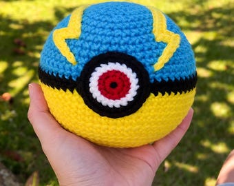 2 in 1 pokeball crochet pattern , poke ball Amigurumi Plush Toy pdf , poke ball pdf (Pdf + Tutorial)