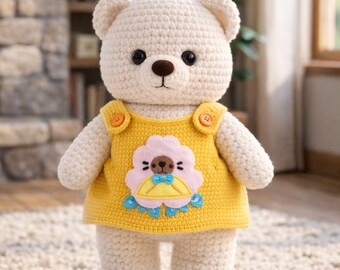 bear amigurumi crochet pattern, bear Pattern Plush Toy , soft plush toy ,DIY Amigurumi ,Beginner Friendly Pattern, DIY Gift