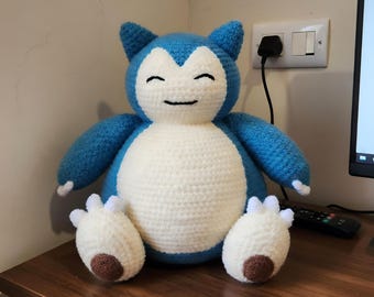 Monster Snorlax Crochet Pattern , Amigurumi Plush Toy Tutorial ,  (PDF File) , Giant Snorlax