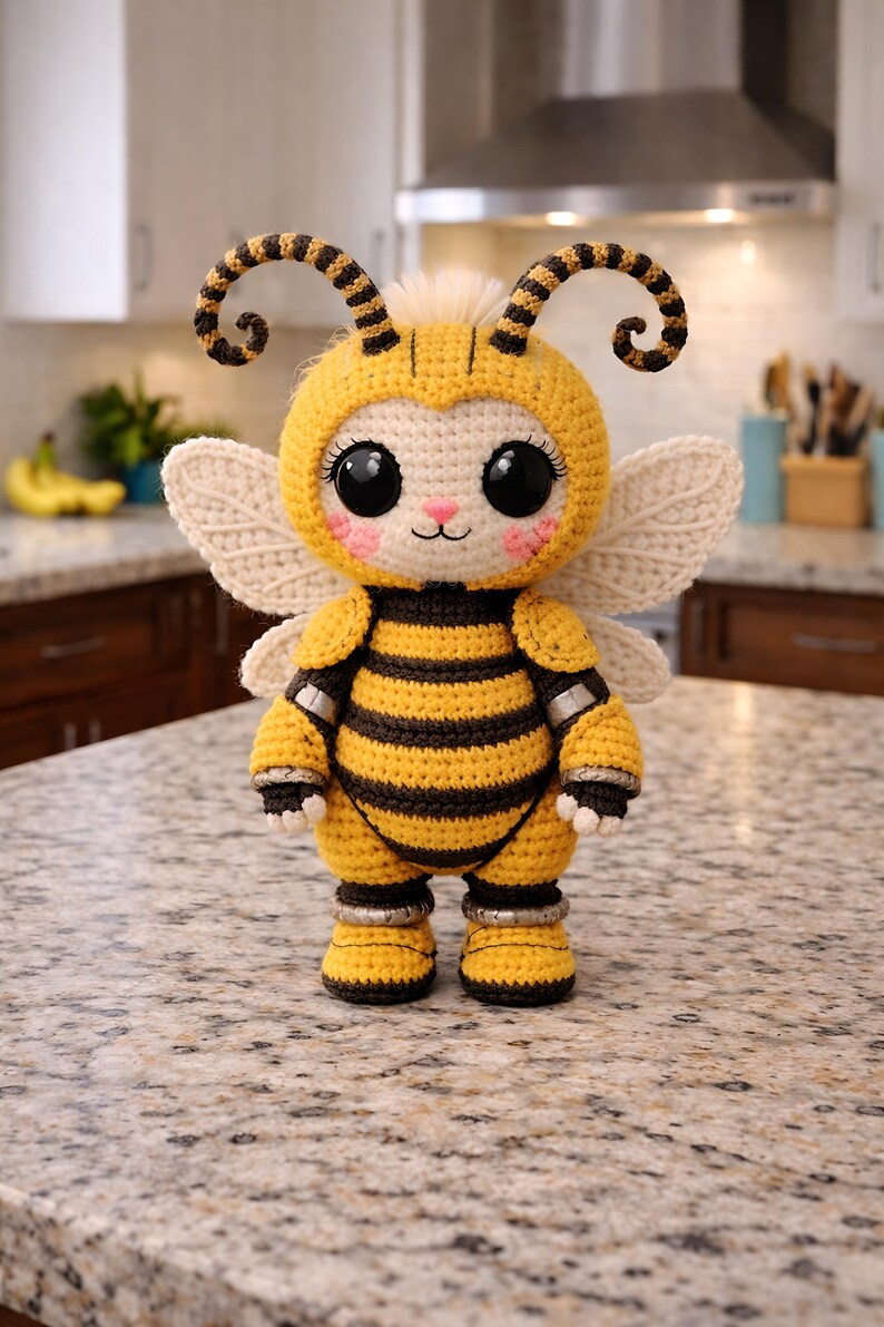 Bee Crochet Pattern , Cute Amigurumi Honey Bee Crochet Pattern ...