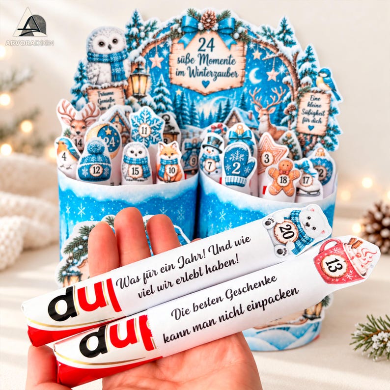 Unique Advent Calendar 2026 Duplo Wrapper PDF Print Template, Duplo ...