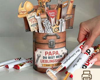 Father's Day Gift for Dad: Duplo Wrapper Template, DIY Gift from Kids, Chocolate Printable | #118