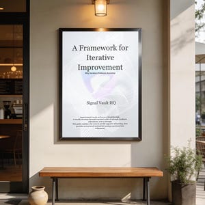 A Framework for Iterative Improvement | Continuous Improvement | Trial and Error, Feedback and Better Decision Making Guide | PDF EPUB