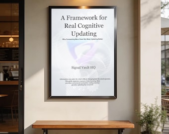 A Framework for Real Cognitive Updating | Learning & Critical Thinking | Better Decisions, Adaptation and Mental Models Guide | PDF EPUB