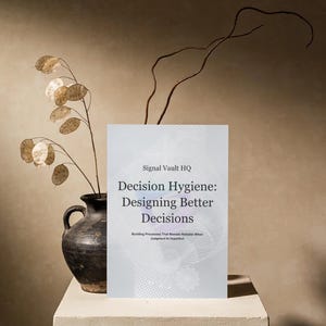Decision Hygiene: Designing Better Decisions | Decision Making Workbook | Critical Thinking, Problem Solving & Decision Process | PDF EPUB