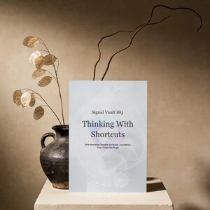 Thinking With Shortcuts | Decision Making Workbook | Heuristics, Critical Thinking & Better Decision Skills Guide | PDF EPUB