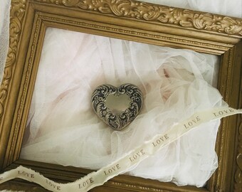 vintage silverplate heart jewelry box, silver heart, ringbearer silver jewelry box, collectible heart box, wedding vintage, vintage wedding