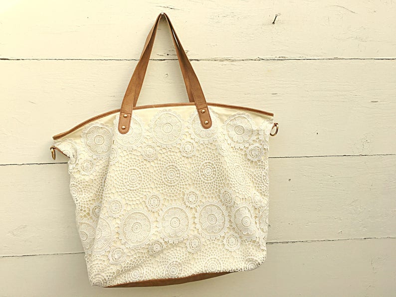 Shabby crochet tote bags, Large shabby crochet tote bags, Crochet tote bags image 3