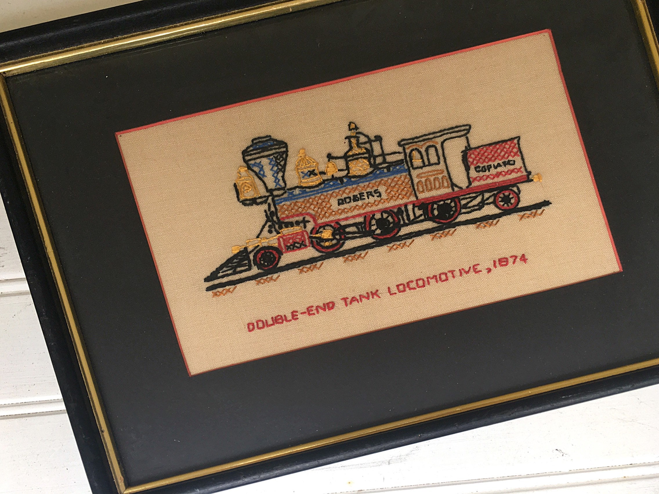 Freight Train Counted Cross Stitch Pattern