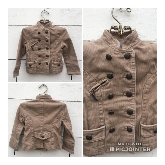girls military style coat