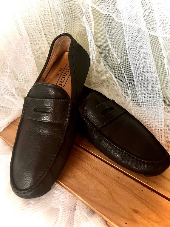 Vintage Mens Coach black Loafers (8.5 sz)