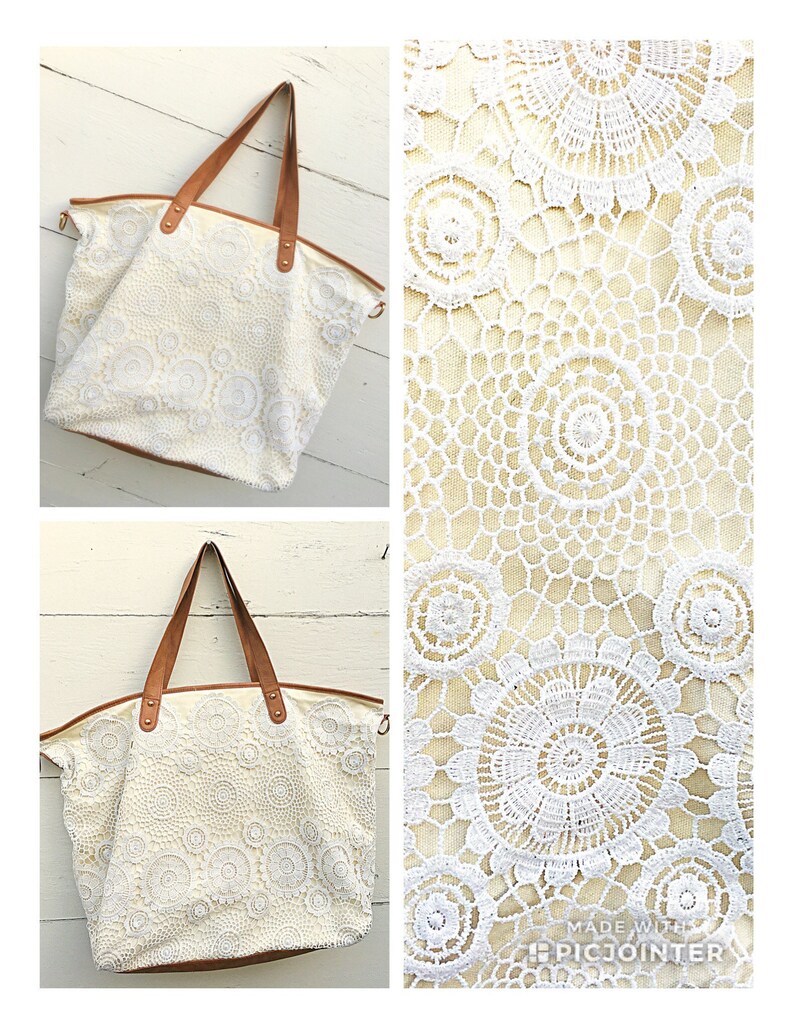 Shabby crochet tote bags, Large shabby crochet tote bags, Crochet tote bags image 1