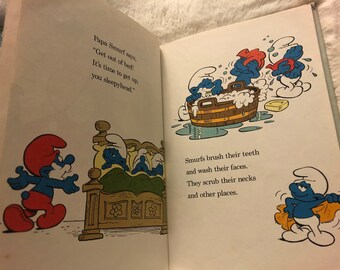 What Do Smurfs Do All Day / Smurf Books / Smurf Vintage Books - Etsy