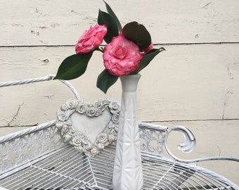 3 Milk glass Bud vases / wedding vases /  milk glass bud vases for flowers (3 bud vases)