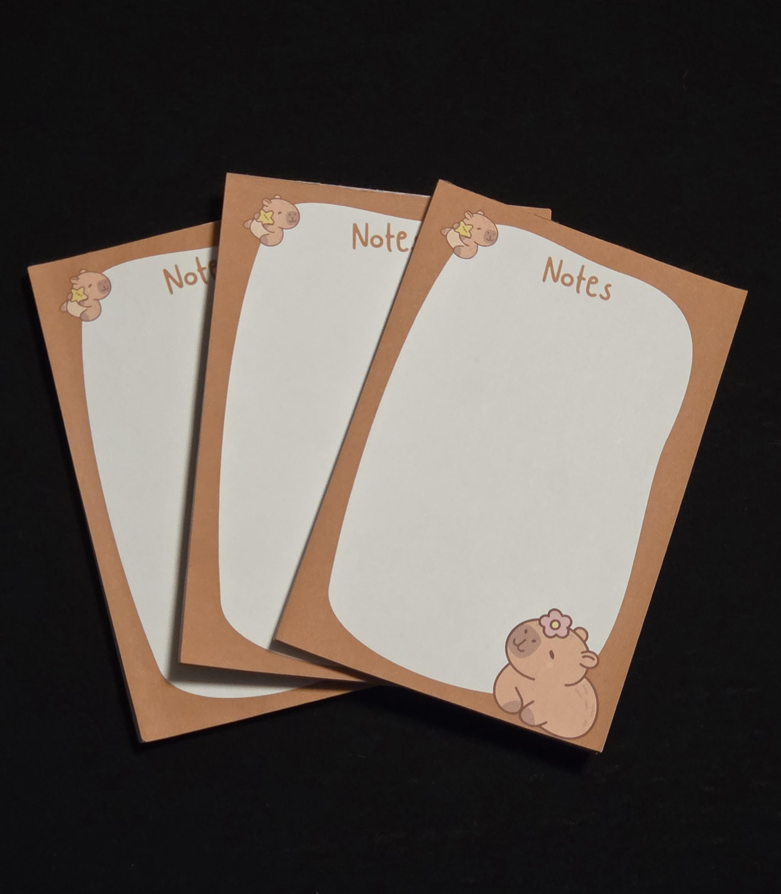 Customizable Capybara Notepad - Etsy