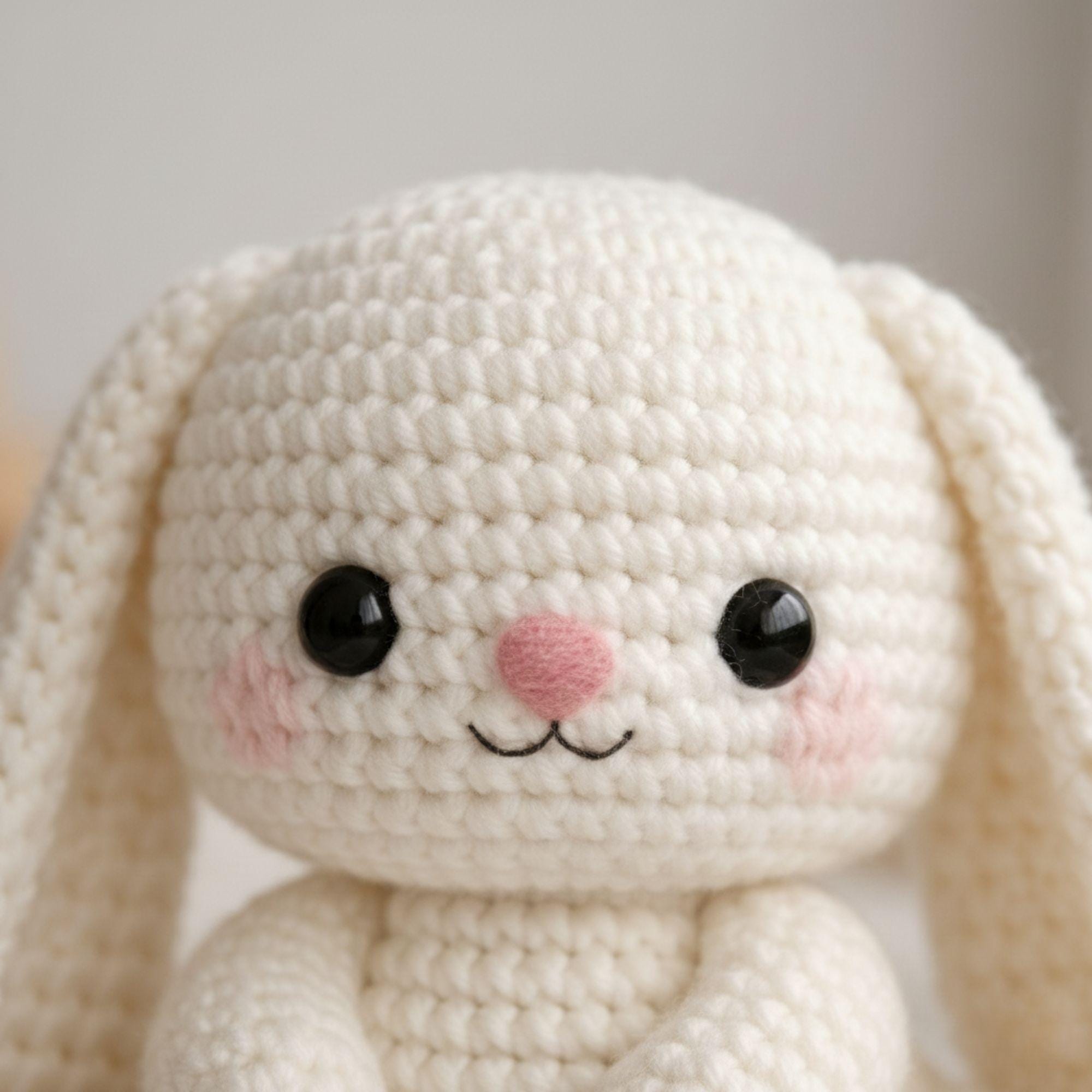Crochet Bunny Pattern PDF – Long Ear Rabbit Plush Toy Tutorial, Floppy ...