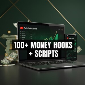 100 Business & Money Hooks with 30-Second Scripts for Shorts +AI Content Generator