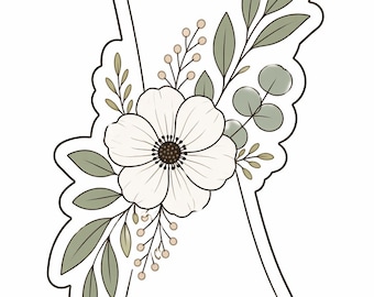 FILE STL - Pergamena di laurea con fiori (solo download - non è necessario un plotter da taglio fisico)