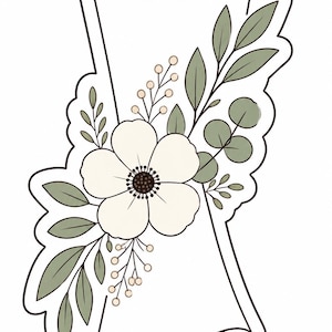 STL FILE- Graduation Scroll With Flowers (Download Only- No Physical Cutter)