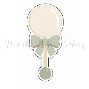 STL FILE- Baby Rattle (Download Only- No Physical Cutter