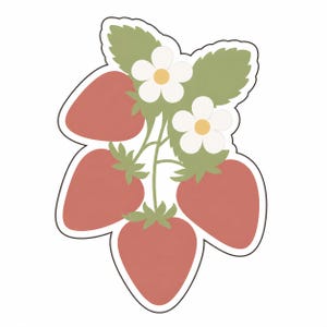 STL FILE- Bunches of Strawberries (Download Only- No Physical Cutter)