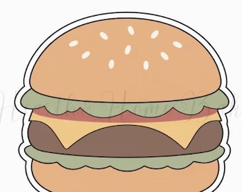STL FILE- Hamburger (Download Only- No Physical Cutter)
