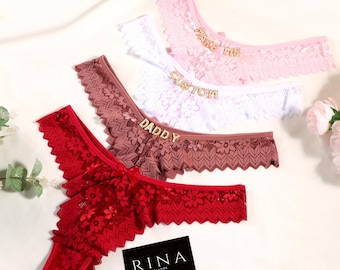 Boyfriend Gift, Custom Name Thong G-strings, Custom Thong, Couple Gift, Gift For Husband, Personalised Thong With Any Name