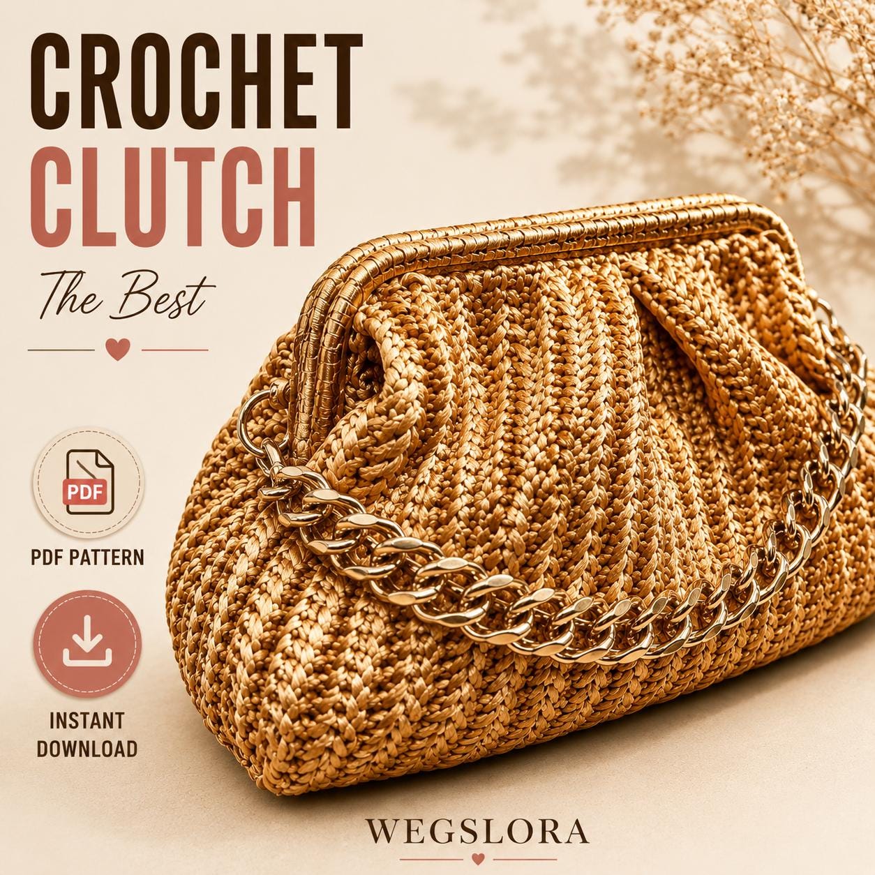 40 Crochet Clutch Bags with Fringe, Wristlets, and Granny Squares 18 Crochet Clutch Raffia Clutch Bag Tutorial