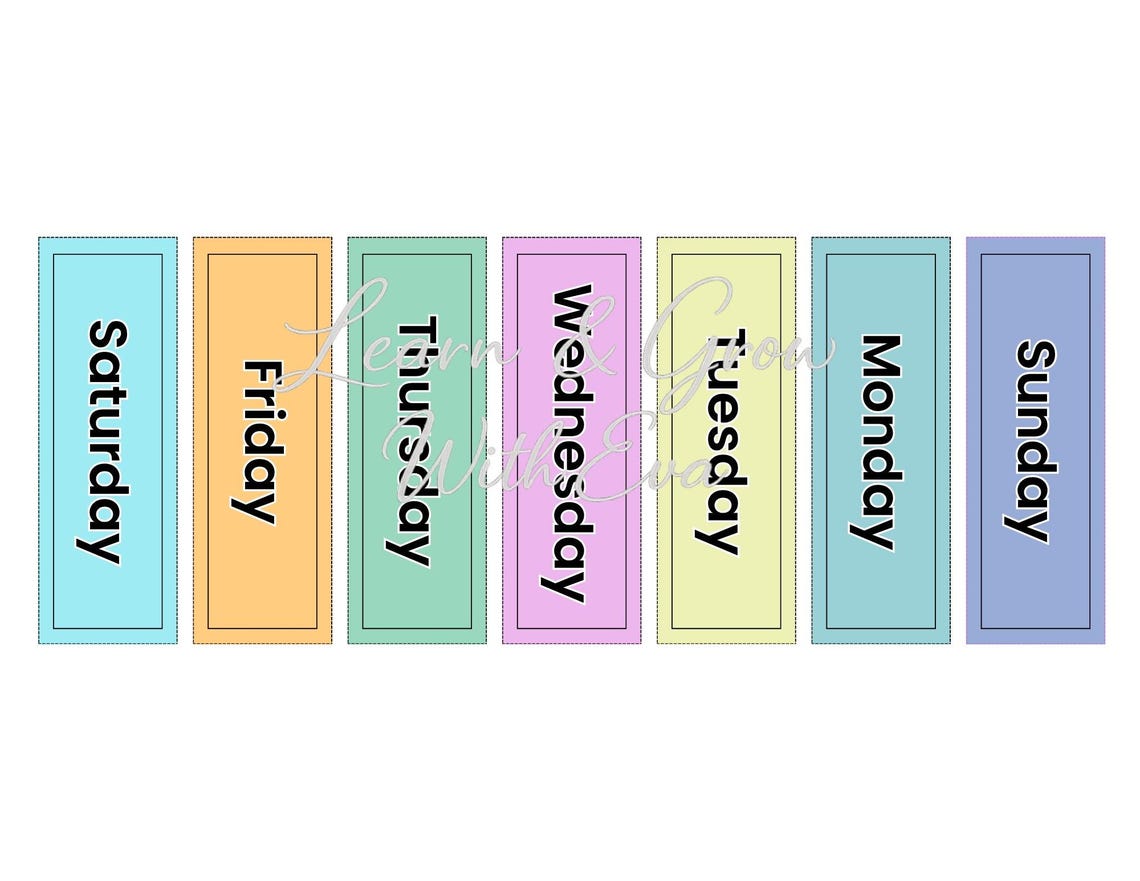 Days of the Week File Folder Activity | Special Education | Autism ...
