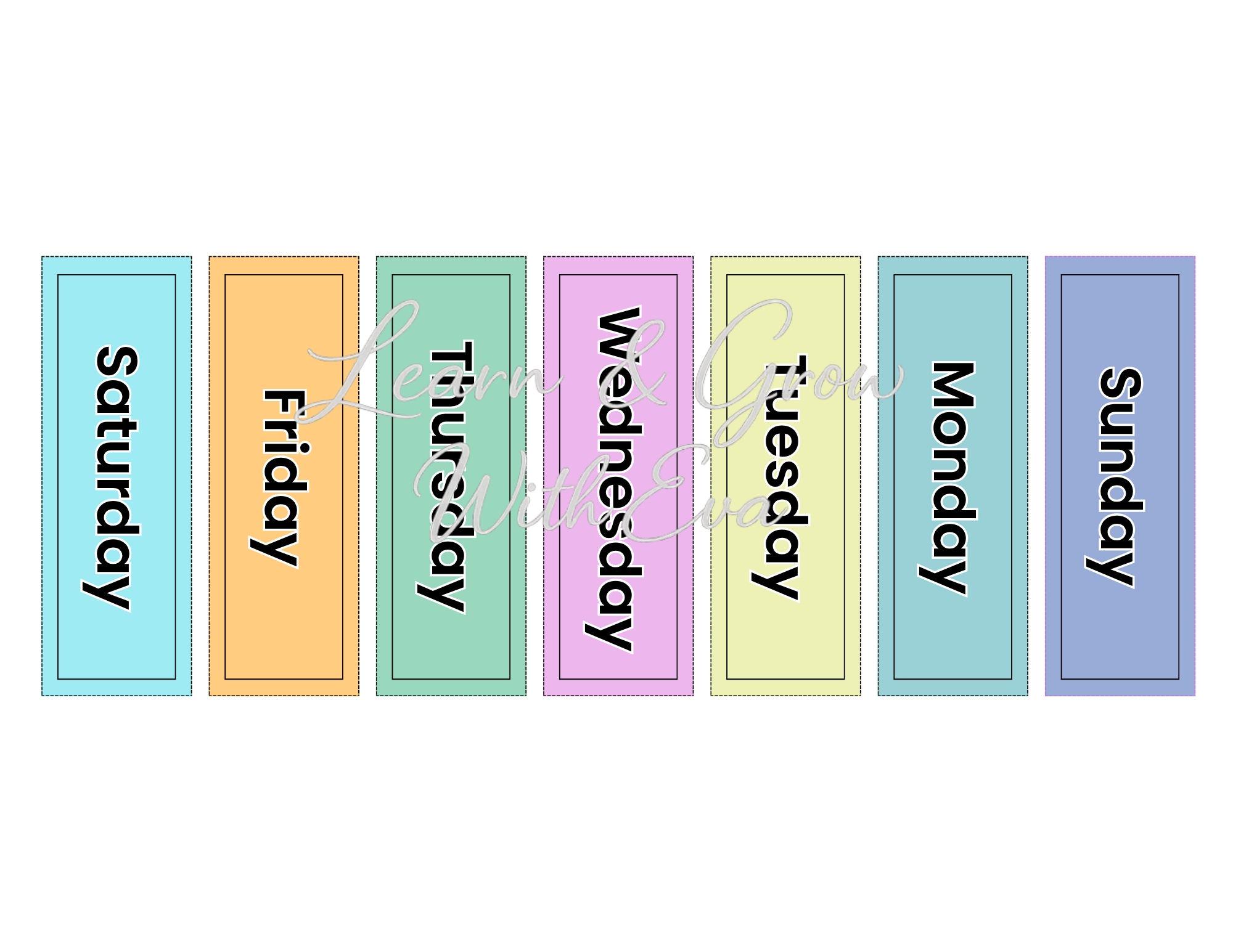 Days of the Week File Folder Activity | Special Education | Autism ...