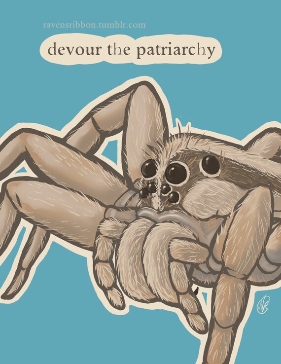 Devour the Patriarchy Feminist Wolf Spider X 11 Print - Etsy Devour the Patriarchy Feminist Wolf Spider X 11 Print - Etsy