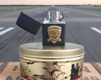 D-Day 50th Anniversary Zippo Lighter, Normandy Landing Commemorative, Military WWII Memorabilia