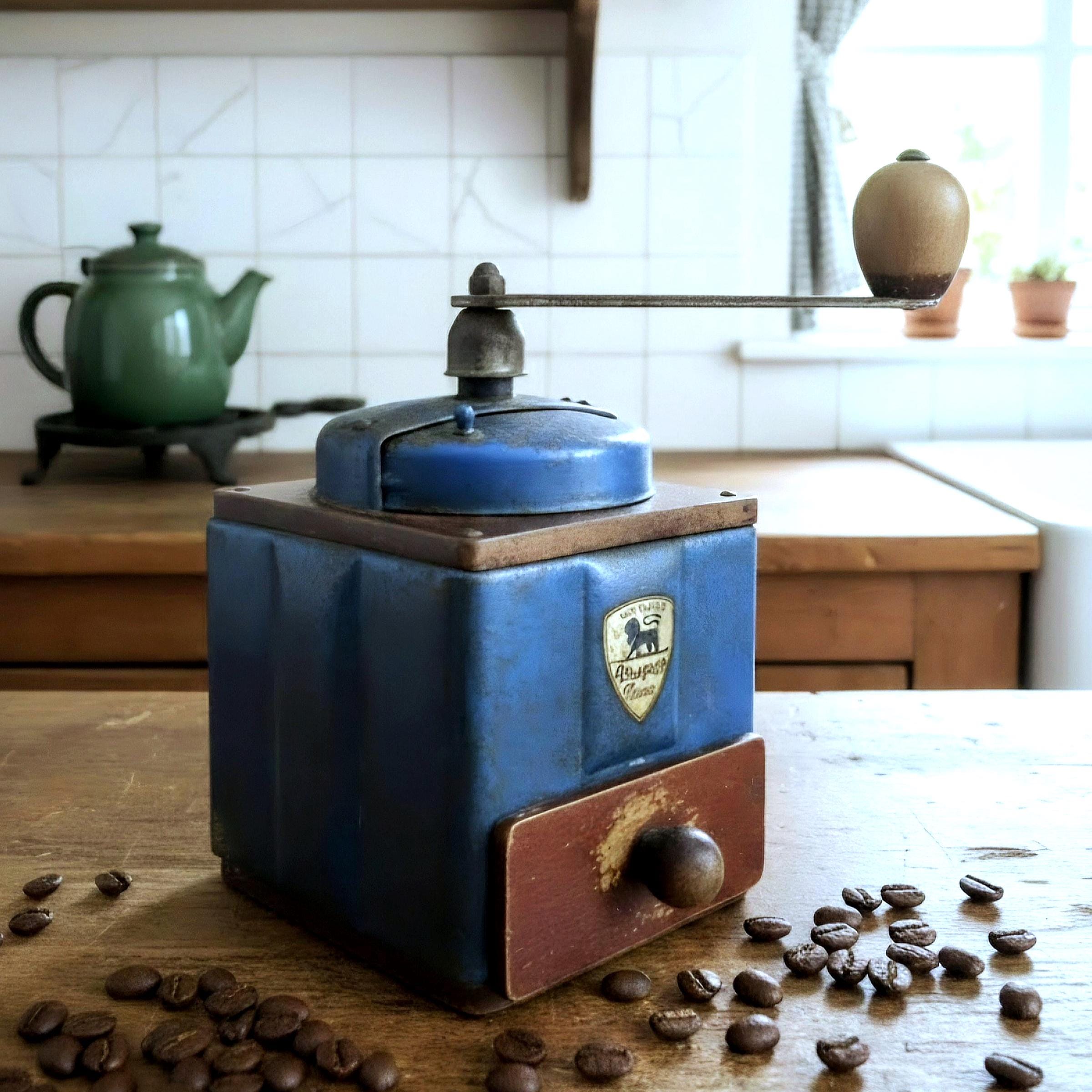 French Antique Coffee Grinder - Etsy