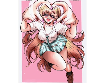 Marin Kitagawa Fanart Print I My Dress Up Darling Fanart | Anime Girl Poster I Art Decor