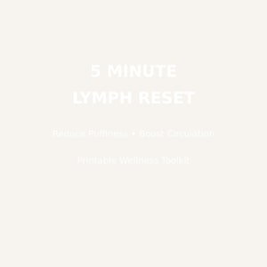 Lymferesetroutine van 5 minuten | Wallen verminderen, bloedcirculatie stimuleren (digitale download)