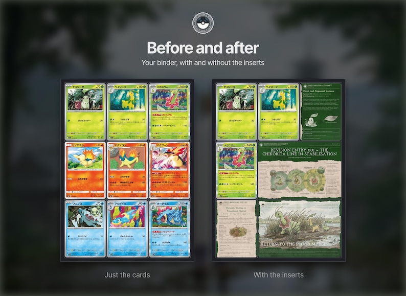 Insertos para carpetas de Pokémon de Johto / Tarjetas de marcador de posición de la Pokédex / Imprimibles de la Pokédex viviente de la Generación 2 / Encuesta regional de Johto imagen 3