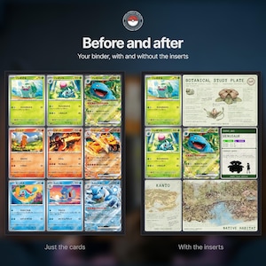 Kanto Pokemon Binder Inserts for SV 151 Master Set | Pokedex Placeholder Cards | Gen 1 Living Dex Printables | Kanto Field Archive image 3