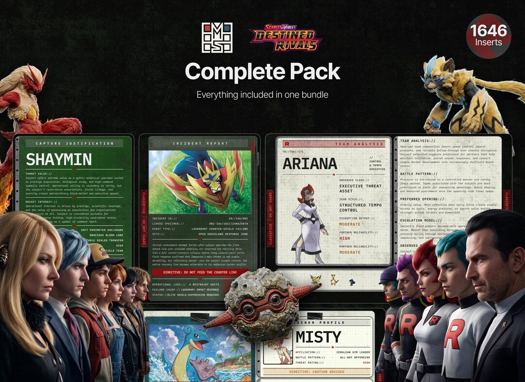 Destined Rivals Players Guide.pdf Event Archive: Destined Rivals - Complete Pack - Etsy